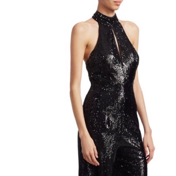 Cinq a Sept- ‘Shelby’ Black Sequin Pantsuit - Picture 10 of 15